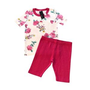 🆕 Coccoli Pink Floral Cotton PJ set